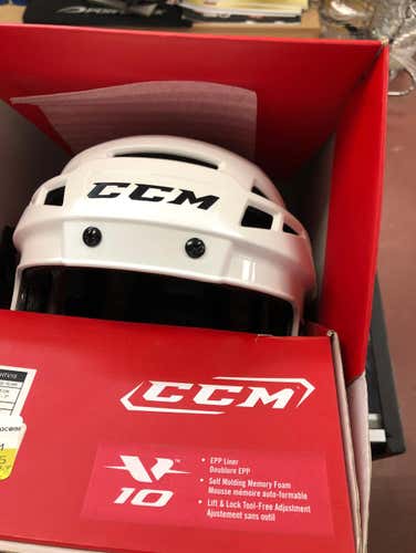 Brand New CCM V10 White Small