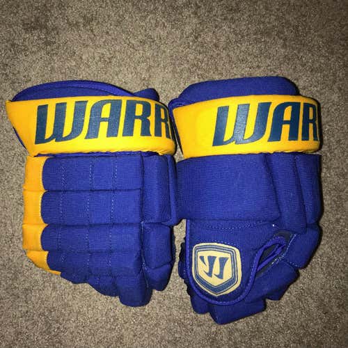 Buffalo Sabres 3rds Customized Pro Stock Warrior Franchise Hockey Gloves 14W