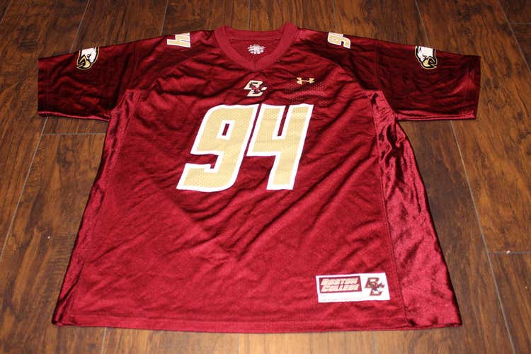 Boston College Eagles #94 Under Armour Maroon Football jersey Sz Large