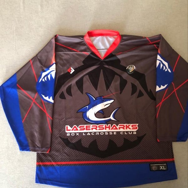 Laser sharks box Lacrosse Club Sweater & Shorts