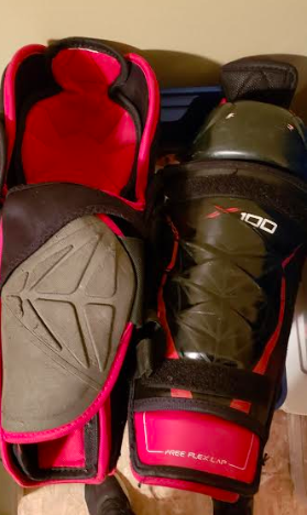 Bauer X100 Shin Pads Senior 14'