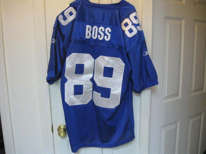 NY GIANTS KEVIN BOSS  REEBOK  AUTHENTIC HOME  JERSEY(52)EMBRIODED!