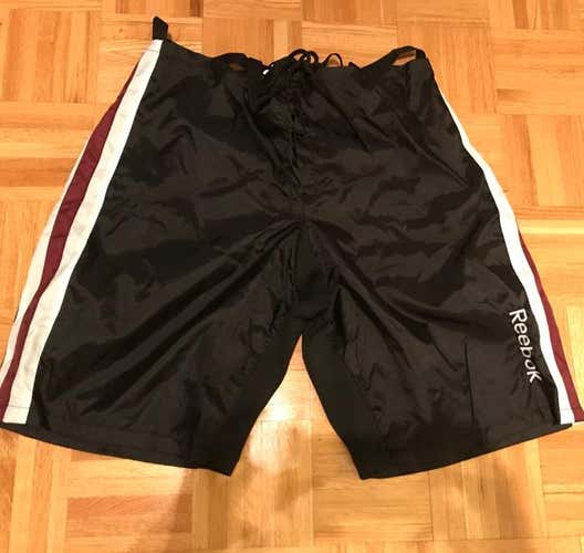 Reebok PP10 Pant Shell - Med -Black w/ White and Maroon Stripes