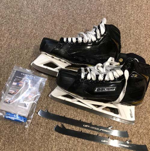 Bauer 2S Pro Stock Goal Skates w/Step Steel