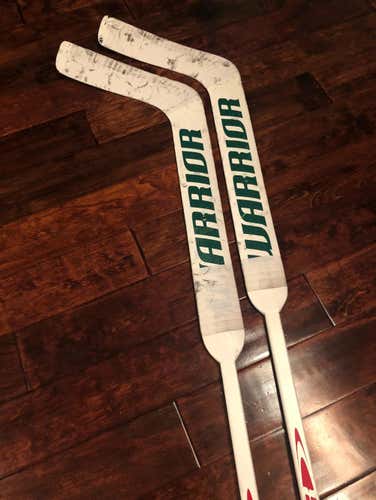 Pair of Pro Stock Warrior Swagger Backstrom Sticks 27” Paddle