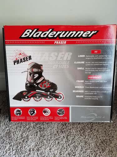 New Rollerblade Phaser Inline Skates Youth Size 1-4