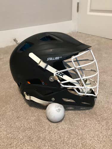 Stallion 650 Stx Lacrosse Helmet Matte Black