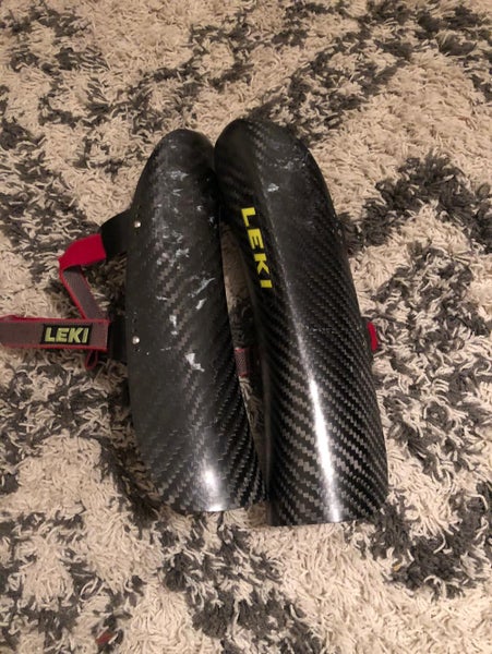 Large World Cup Carbon Leki Shin Guards