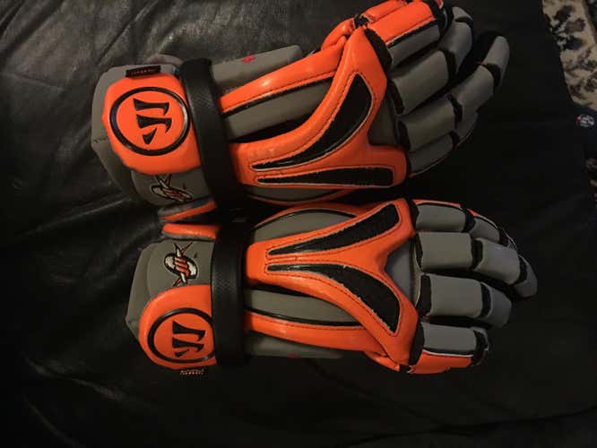 Game Worn MLL Championship Warrior Evo Pro Gloves