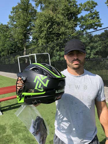 2018 Rob Pannell- New York Lizards (MLL) Cascade R Helmet