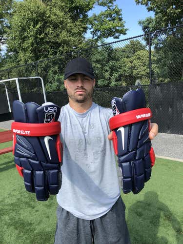 Game Used 2014Team USA Issued Nike Vapor Elite Gloves