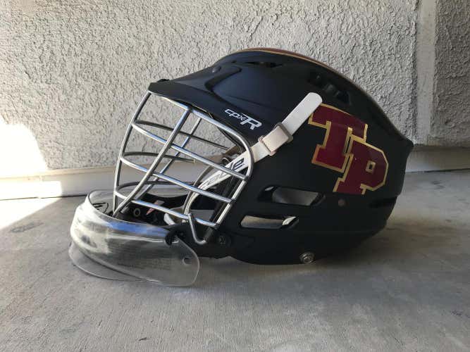 Rarely Worn Matte Black Cpx-r (throat protection/decals can be removed)