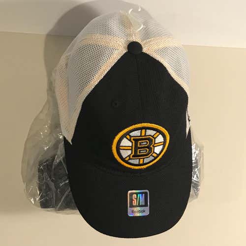 Boston Bruins Hockey Reebok Mesh Back Slouch Cap Hat NEW Small/Medium