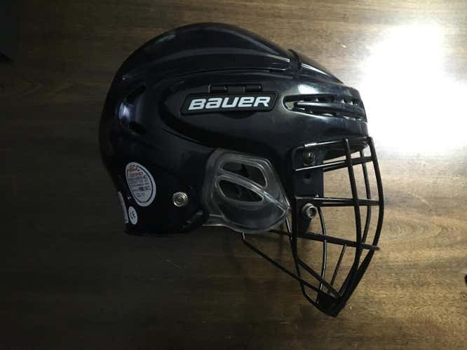 Bauer Navy Blue Box Lacrosse Helmet
