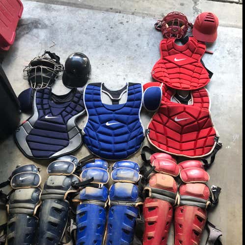 Red Nike Catchers Gear