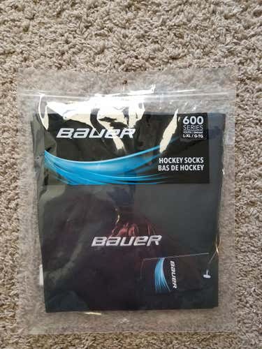 New Black Bauer Socks Youth L-XL