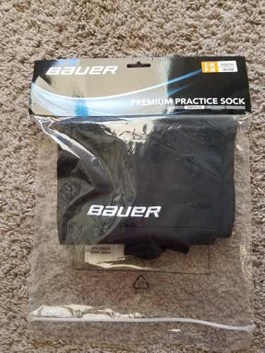 New Black Bauer Socks Youth S-M