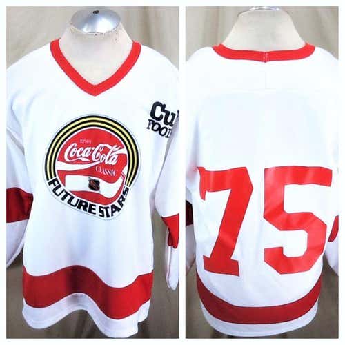 VINTAGE COCA-COLA CLASSIC "FUTURE STARS" (LARGE/XL) RETRO GRAPHIC COKE HOCKEY JERSEY