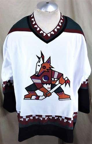 VINTAGE 90'S STARTER PHOENIX COYOTES (XL) RETRO PULLOVER KNIT NHL HOCKEY JERSEY