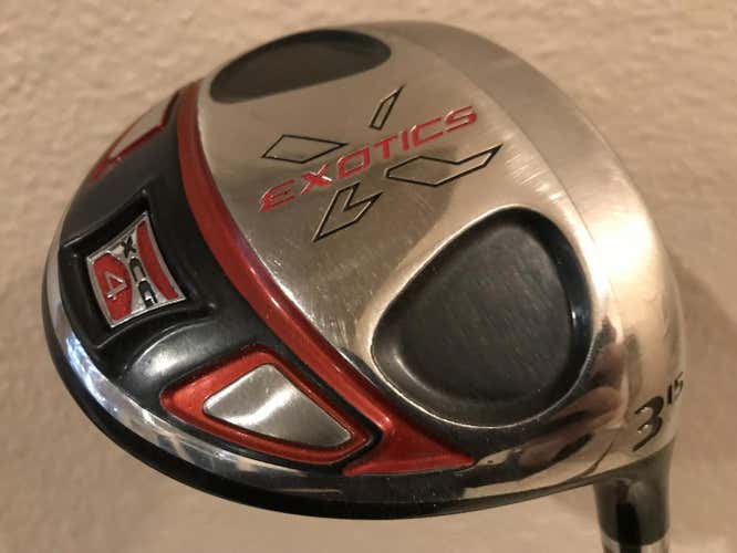 Tour Edge Exotics XCG-4 15* 3 fairway metal with Fujikura Motore 65 Stiff Flex shaft