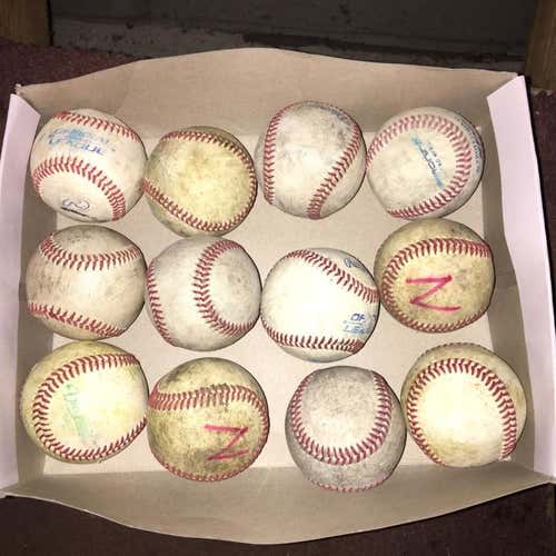 Dozen Used Baseballs