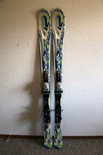 K2 Lotta Luv Women's Downhill Skis 153 cm. Marker 11.0 Bindings Love NICE
