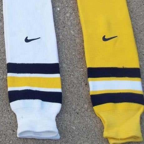 UNIVERSITY OF MICHIGAN GAME WORN SOCKS