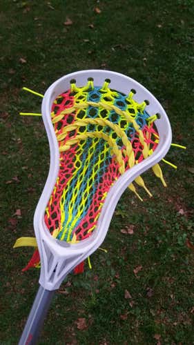 Signature Lacrosse Head Hand Strung w/ Money Semi-Soft Mesh & USA Made Strings for $49.99
