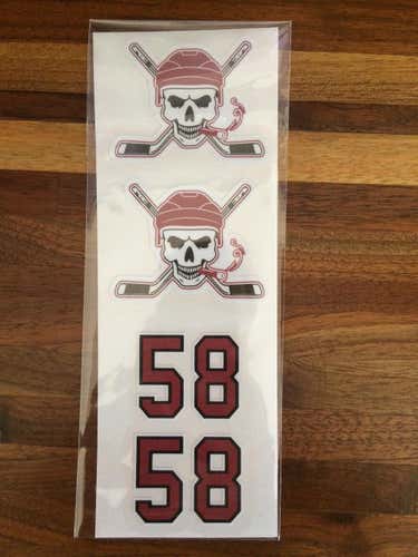 New Smoke Team Helmet Logo/Number Decals