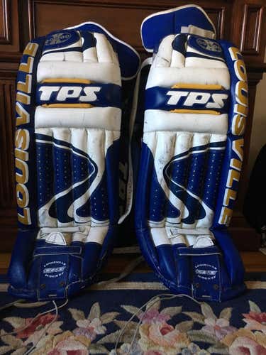 Louisville TSP XHALE Pro Goalie Leg Pads Senior Serial # 8027855