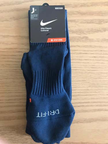 BNWT Navy Blue Mens Soccer Socks Size 8-12