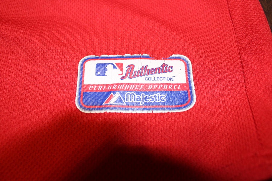 Boston Red Sox Majestic Athletic Red Batting Practice Authentic Collection  Jersey Size XL