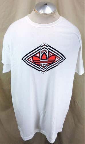 NEW! VINTAGE 90'S ADIDAS TREFOIL HIP HOP (XL) RETRO STREETWEAR GRAPHIC T-SHIRT