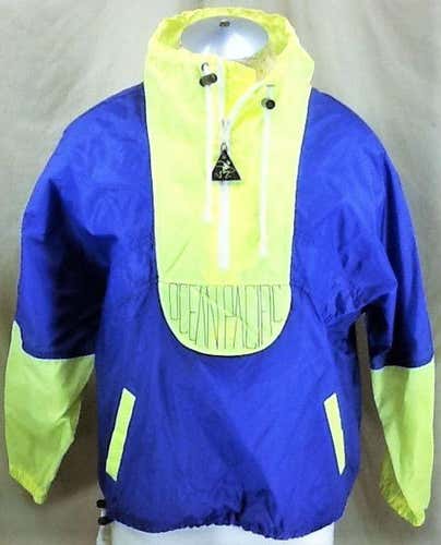 VINTAGE 90'S OCEAN PACIFIC ACTIVE WEAR (SM/MED) PULLOVER 1/2 ZIP WINDBREAKER JACKET