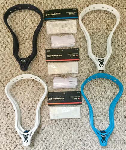 4 New Warrior Evo 5 heads (String King mesh)
