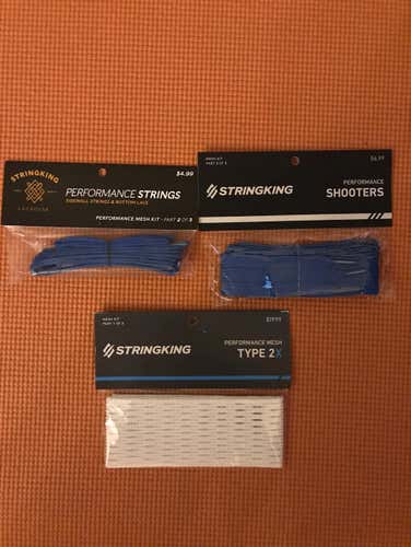 2x Mesh- Royal Blue String King Kit No Trades