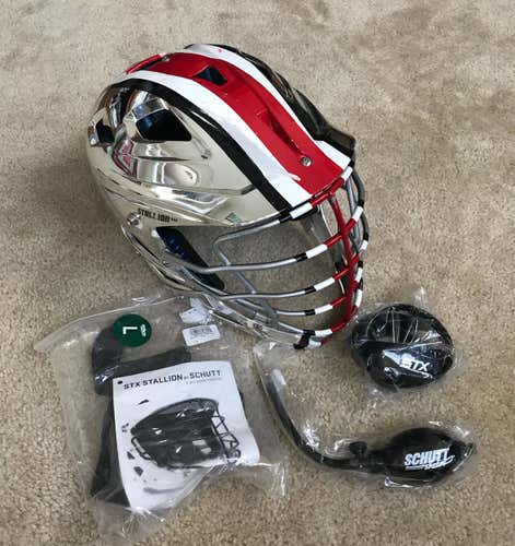 Ohio State Chrome Stallion Helmet Large