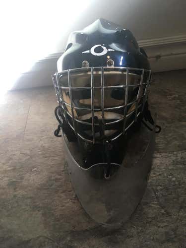 Olie Hockey Goalie Helmet w neck protector- Senior Small