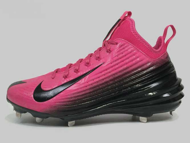 NEW Nike Lunar Vapor Trout Metal Men's Baseball Cleats sz 12.5 Pink Black Mothers Day MLB Promo