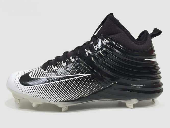 New Nike Lunar Vapor Trout 2 Metal Men's Baseball Cleats sz 9 Black White Oreo 807127-010