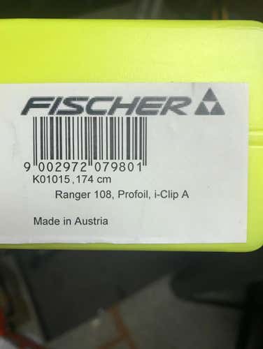 Fischer Profoil -Ranger 108 172cm