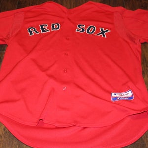 Boston Red Sox Majestic Athletic Red Batting Practice Authentic Collection Jersey Size XL