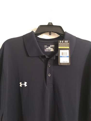 BNWT Under Armour UA Team XL Navy Blue Golf/ Polo Shirt - Half Off!
