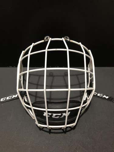 White CCM Cage Senior Small