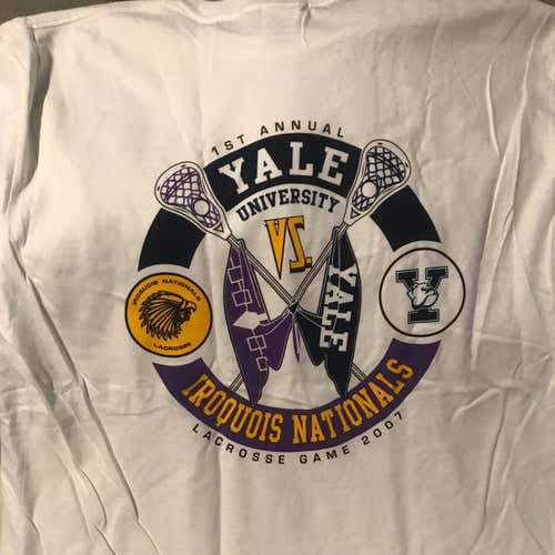 Yale vs Iroquois Nationals retro shirt