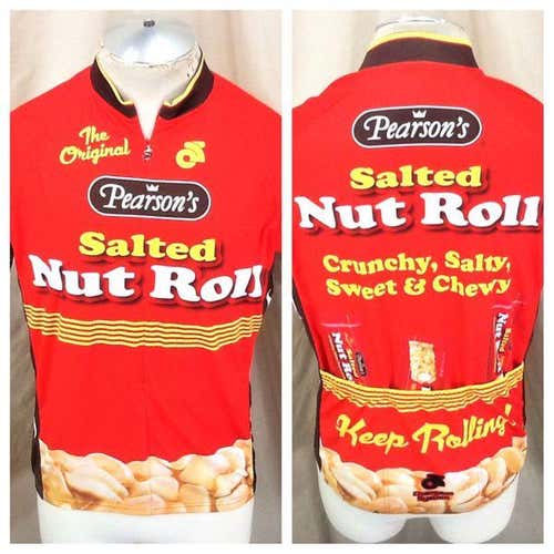 CHAMPION SYSTEMS PEARSON'S SALTED NUT ROLL (XL) 3/4 ZIP UP GRAPHIC CYCLING JERSEY