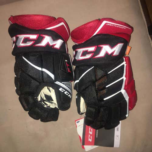BRAND NEW 14” CCM JETSPEED FT1 Gloves (with tags). Black & Red Never worn!