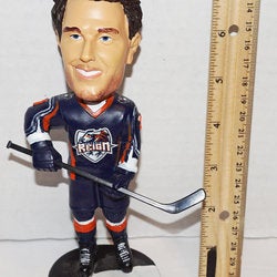 DAVID WALKER 7" FIGURE ONTARIO REIGN HOCKEY BOBBLEHEAD FIGURINE USED - NO BOX