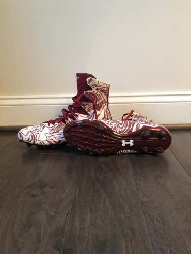 Maroon Under Armor Highlight Cleats