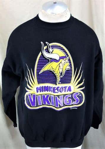 VINTAGE 1996 MINNESOTA VIKINGS FOOTBALL CLUB (XL) RETRO NFL CREW NECK SWEATSHIRT